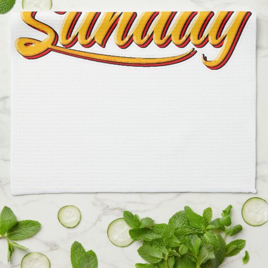 SONNTAG BEST SOMMER GESCHIRRTUCH (Gefaltet)