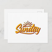 SONNTAG BEST SOMMER POSTKARTE (Vorne/Hinten)
