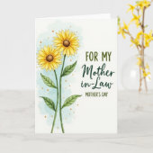 Sonntag Bloom Muttertag Bildkarte Karte (Gelbe Blume)