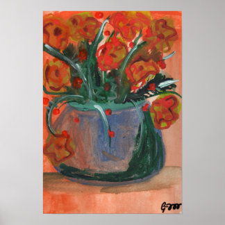 Sonntag Blume Poster