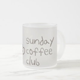 Sonntag Coffee Club Tasse | Zitat für gemütliche K