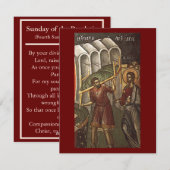 Sonntag der Paralytischen Gebetskarte Feiertagskarte (Vorne/Hinten)