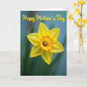 Sonntag des Muttertags Bloom Card Karte (Gelbe Blume)