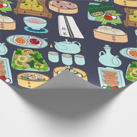 Sonntag Dim Sum Geschenkpapier (Ecke)
