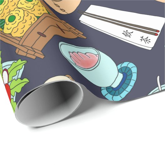 Sonntag Dim Sum Geschenkpapier (Rolleneckpunkt)