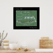 Sonntag Drive Haiku Art Print Poster (Küche)