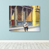 Sonntag | Edward Hopper | Leinwanddruck (Insitu (Holzboden))