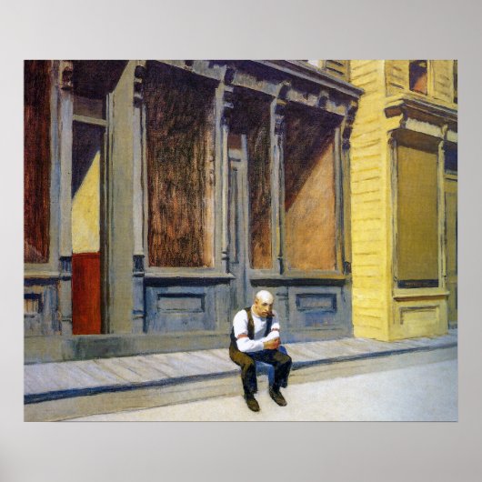 Sonntag | Edward Hopper | Poster (Vorne)
