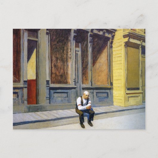 Sonntag | Edward Hopper | Postkarte (Vorderseite)