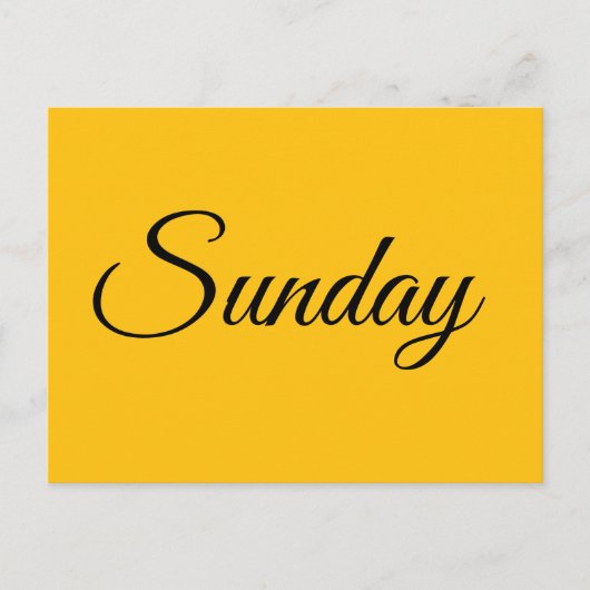 Sonntag Feiertagspostkarte (Vorderseite)