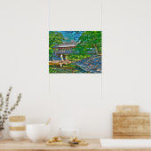 Sonntag Fluss Brücke, Bethel, Maine Poster (Küche)