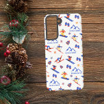 Sonntag Fluss Maine Ski Snowboard Muster Samsung Galaxy Hülle<br><div class="desc">Ein lustiges Winterskilaufen nahtlos Muster für das Skigebiet Sunday River in Maine,  New England,  Vereinigte Staaten,  Nordamerika. Perfekte Geschenkidee für Wintersportler: Ski,  Snowboard,  Freestyle,  Skisprung,  Langlaufen.</div>