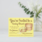 Sonntag Frühstück Brunch Biscuits Wurst Gravy Einladungspostkarte (Stehend Vorderseite)