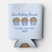 Sonntag Frühstück Brunch Party Blueberry Muffin Dosenkühler (Vorderseite)