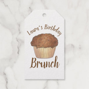 Sonntag Frühstück Brunch Streusel Crumb Muffin Geschenkanhänger