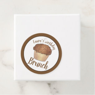 Sonntag Frühstück Brunch Streusel Crumb Muffin Geschenkanhänger