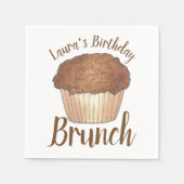 Sonntag Frühstück Brunch Streusel Crumb Muffin Serviette (Vorderseite)