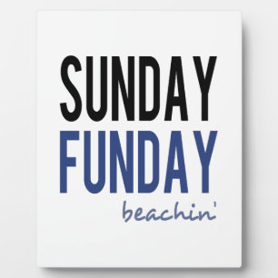Sonntag Funday am Strand Fotoplatte