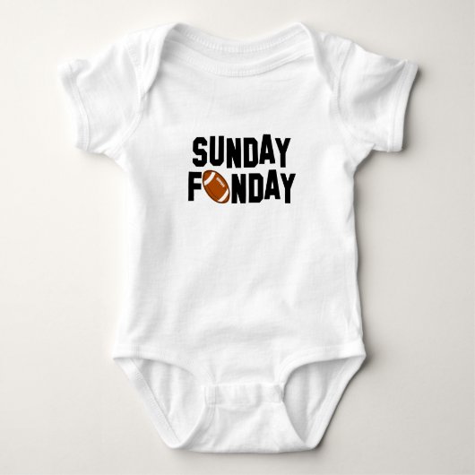 Sonntag Funday! Baby Strampler (Vorderseite)