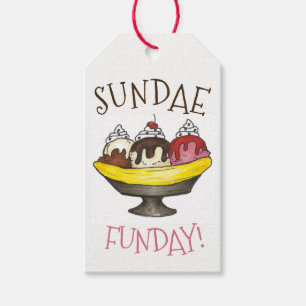 SONNTAG FUNDAY Banana Split Ice Geschenkanhänger