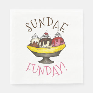 SONNTAG FUNDAY Banana Split Ice Serviette