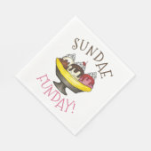 SONNTAG FUNDAY Banana Split Ice Serviette (Ecke)