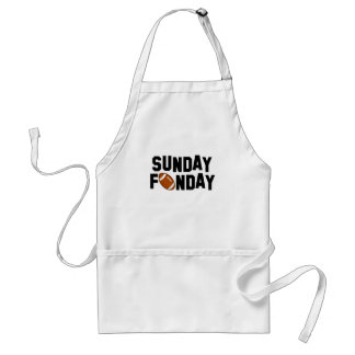 Sonntag Funday mit Fußball Schürze