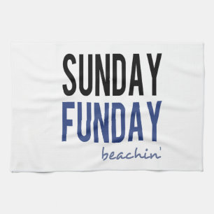 Sonntag Funday Strand Handtuch