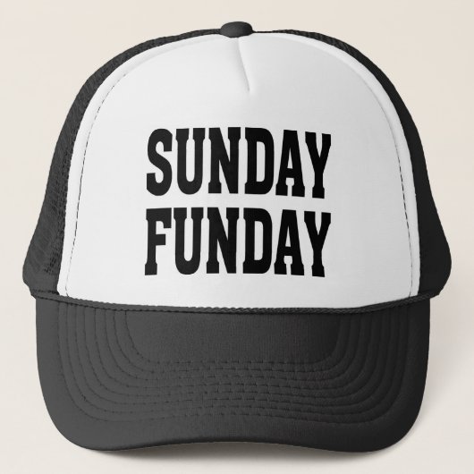 Sonntag Funday Truckerkappe (Vorderseite)