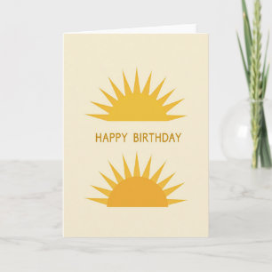 Sonntag Geburtstag Strahlenkarte Karte
