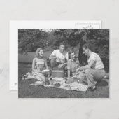 Sonntag im Park mit Freunden Postkarte (Vorne/Hinten)