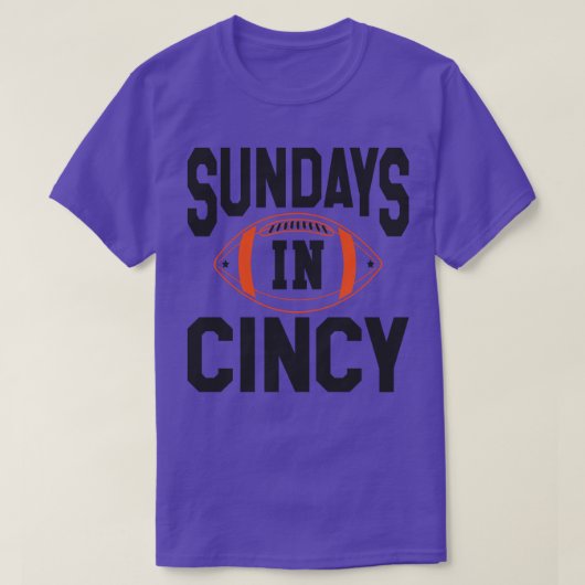 Sonntag in Cincy T-Shirt (Design vorne)