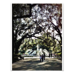 Sonntag in Forsyth Park, Savanne Fotodruck