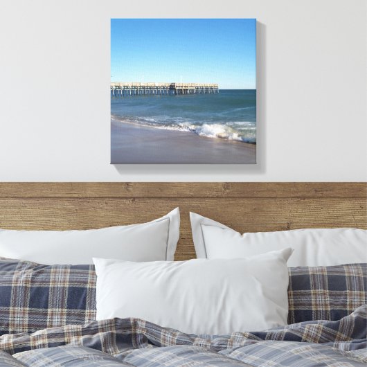 Sonntag in Sandbridge in Virginia Leinwanddruck (Insitu (Schlafzimmer))