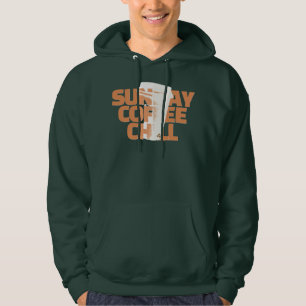 Sonntag Kaffee Chillen Grafik Hoodie