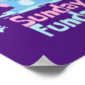 Sonntag lustiger Tag Kawaii lustiger Elefant Dusch Poster (Ecke)