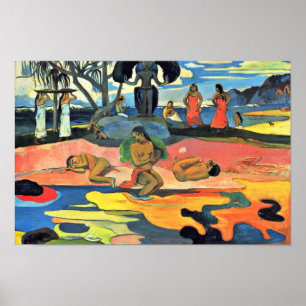Sonntag (Mahana No Atua) von Gauguin Paul Poster