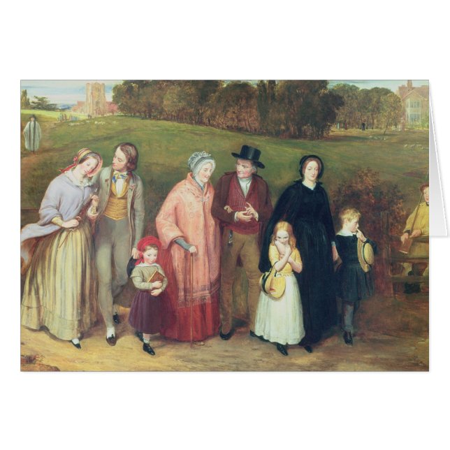Sonntag Morgen - der Weg von Kirche, 1846 (Vorderseite (Horizontal))