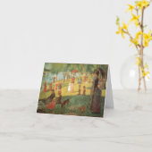 Sonntag Nachmittag durch Georges Seurat Karte (Gelbe Blume)
