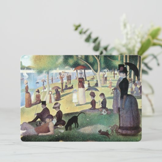 Sonntag Nachmittag Insel La Grande Jatte by Seurat (Stehend Vorderseite)