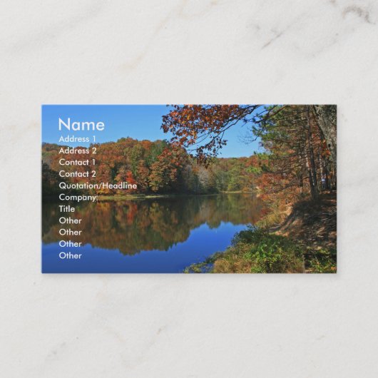 Sonntag Nachmittag Visitenkarte (Vorderseite)