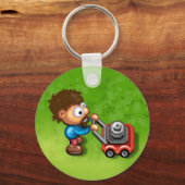 Sonntag Rasen Schlüsselanhänger (Vorderseite)