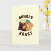 Sonntag Roast Dinner Britisch Food Fleisch Kartoff Karte (Gelbe Blume)