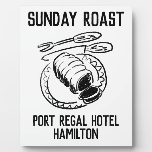 Sonntag Roast Freie Stehende Werbeaktion Fotoplatte (Vorderseite)