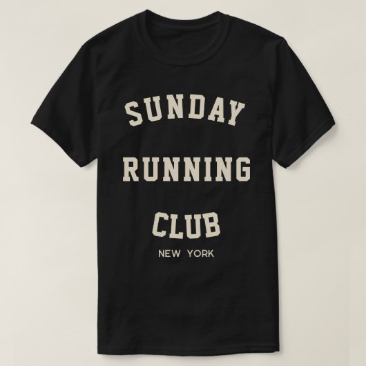 Sonntag-Running-Club-Matching-Gruppe T-Shirt (Design vorne)