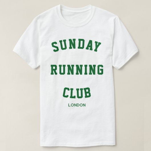 Sonntag-Running-Club-Matching-Gruppe T-Shirt (Design vorne)