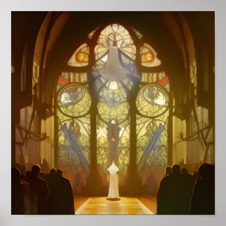 Sonntag-Service-Kirchenplakat Poster
