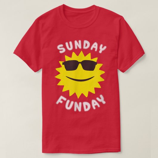 Sonntag (Sonntag) Fundament (Fun Day) T-Shirt (Design vorne)