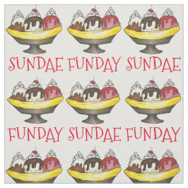 SONNTAG (SONNTAG) FUNDAY Ice Cream Banana Esskultu Stoff