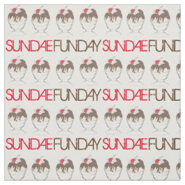 SONNTAG (SONNTAG) FUNDAY Ice Cream Hot Fudge Feins Stoff